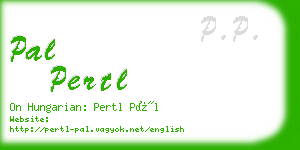 pal pertl business card